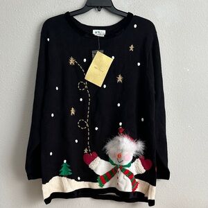 The Quaker factory snowman sweater 1X